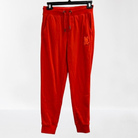 Psycho Bunny‎ Boys Youth Orange Jogger Designer Casual Fall Winter Medium 10/12 - Picture 1 of 5